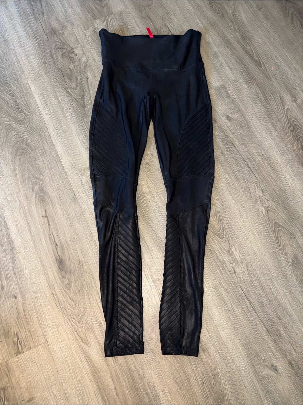 Spanx | Faux Leather Moto Leggings